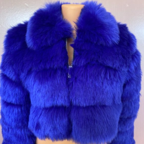Crop Fur Jacket - Picture 2 of 4